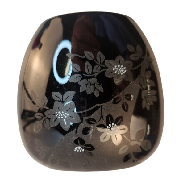 Russ Berrie Black Ceramic Decorative Small Vase 5054 - Picture 10 of 10